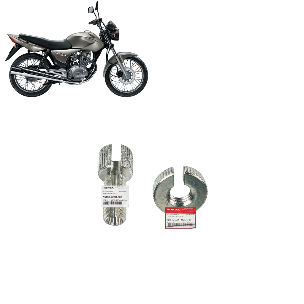 Kit Parafuso e Porca Regulador Cabo Embreagem CG 125 CG 150 CG 160 CRF 230F Original Honda em Oferta na Shopee