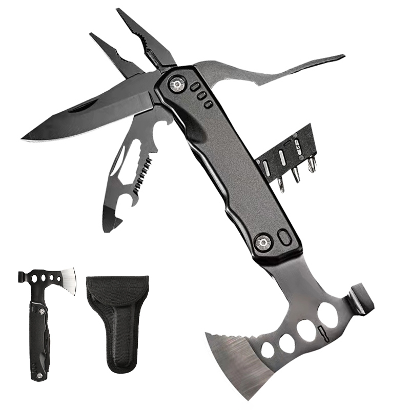 11 EM 1Martelo Portátil Multifuncional Garra Ao Ar Livre Camping Adventure Survival Kit Com Bolsa