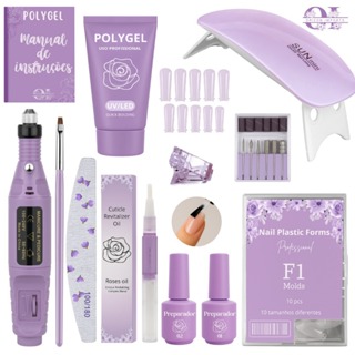 KIT POLYGEL + LIXADEIRA CANETA + CABINE SUN MINI + MOLD F1 em Oferta na Shopee
