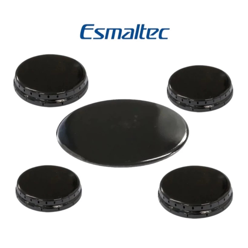 Kit Espalhadores Tampas Para Fogão Esmaltec Agata 5 Bocas em Oferta na Shopee