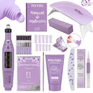 KIT POLYGEL + LIXADEIRA CANETA + CABINE SUN MINI + POLYGEL + MOLDE F1 em Oferta na Shopee
