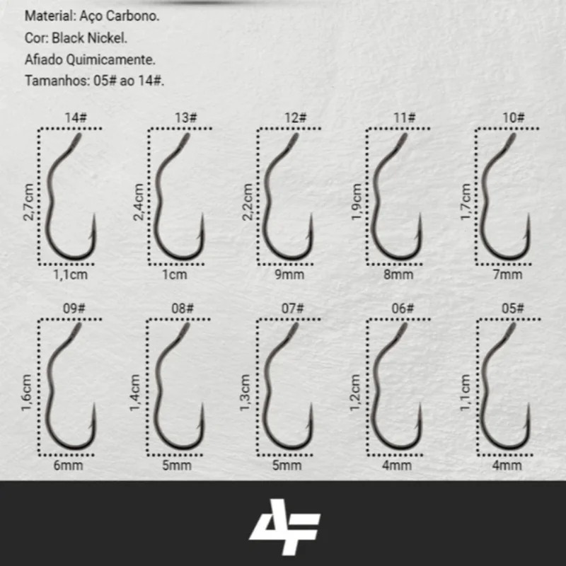 anzol Albatroz AUTO FLIP SEGUE TABELA DE TAMANHOS Design Automático Anti-Running  diverso