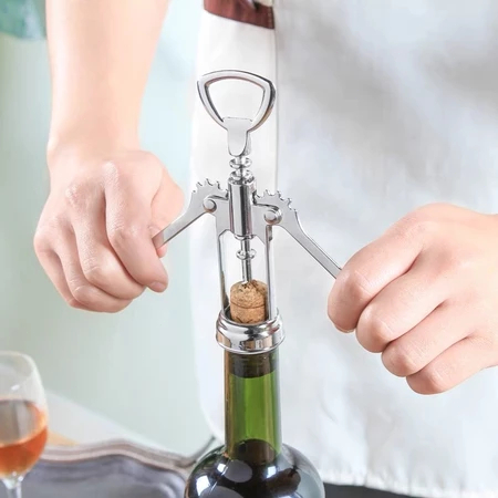 Abridor De Garrafa Vinho Saca Rolha Reforçado Profissional  Cozinha Casa Bebida Gourmet em Oferta na Shopee