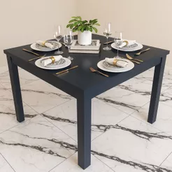 Mesa Para Sala de Jantar 4 Lugares 90x90