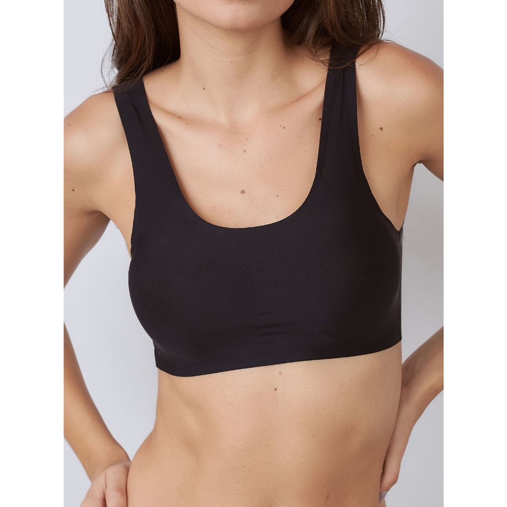 Sutiã Regata Invisível Sem Costura com Bojo Removível em Oferta na Shopee