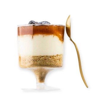 80 Mini Colher Descartável P/ Bolo De Pote Ovo Café Gourmet em Oferta na Shopee