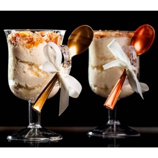 100 Mini Colher Descartável P/ Bolo De Pote Ovo Café Gourmet em Oferta na Shopee