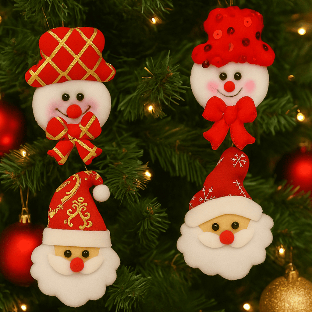 Enfeite De Natal 20uni Arvore Pendurar Pingentes Enfeites Papai Noel Pendente Boneco  Fofo  Natalino