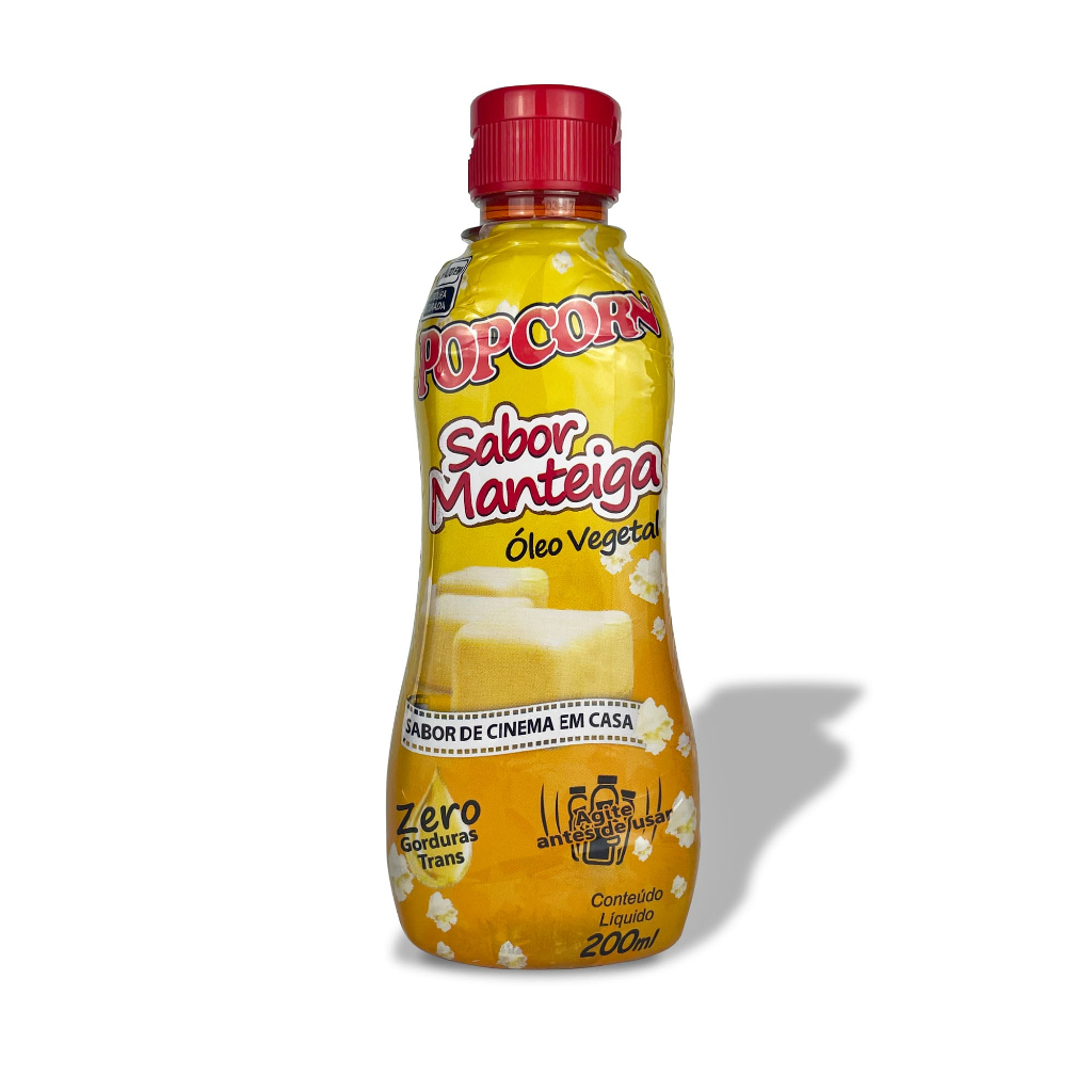 Óleo Popcorn Sabor Manteiga - 200ml em Oferta na Shopee
