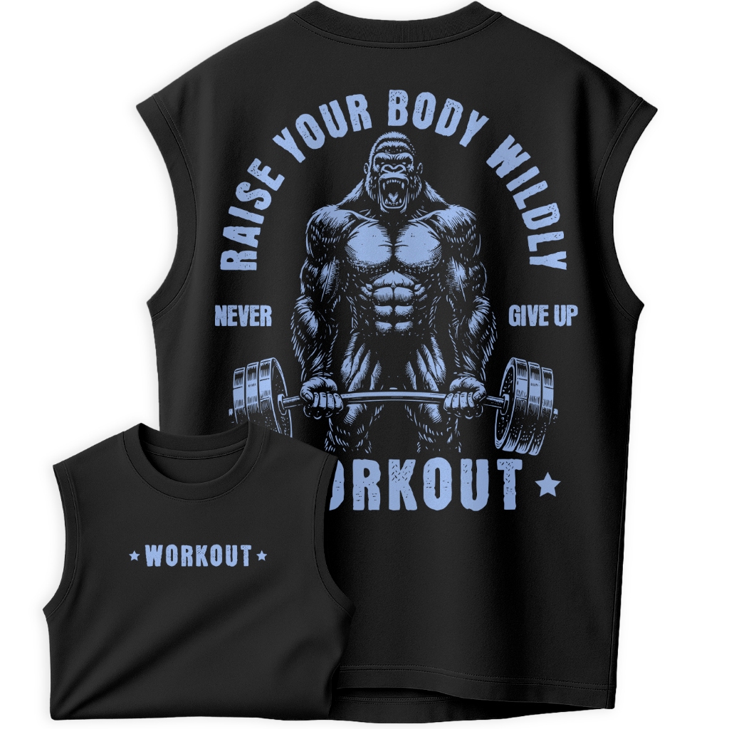 Regata Oversized Gorilla Pump Masculina Academia Old School Treino Musculação em Oferta na Shopee