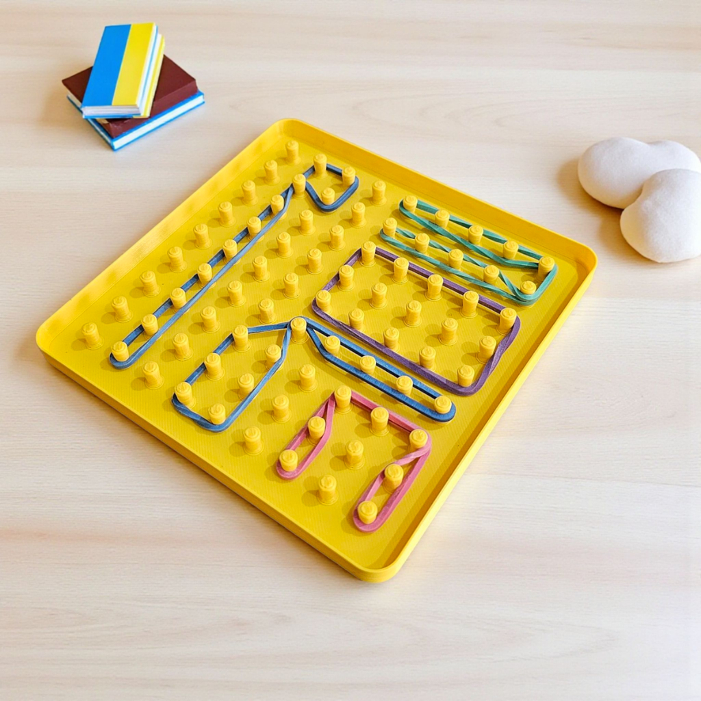 Geoplano Pedagógico – Brinquedo Educativo de Matemática e Formas Geométricas | Didático, Escolar em Oferta na Shopee