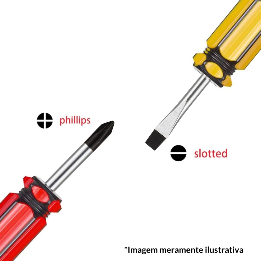 Kit Jogo Chave de Fenda E Phillips 2 mini chave de bolso Toco Cotoco Profissional 2pçs