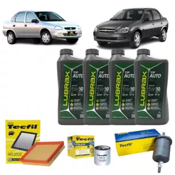 Kit Troca De Óleo Filtros Gm Corsa 1.0 1.6 Classic 1.0 Montana acima 2012 5W30 Sintético