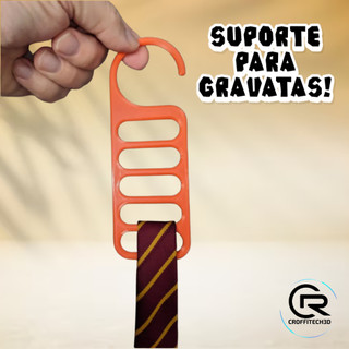 Suporte Organizador de Gravatas Criativo em impressão 3D – Porta Acessórios Compacto e Durável