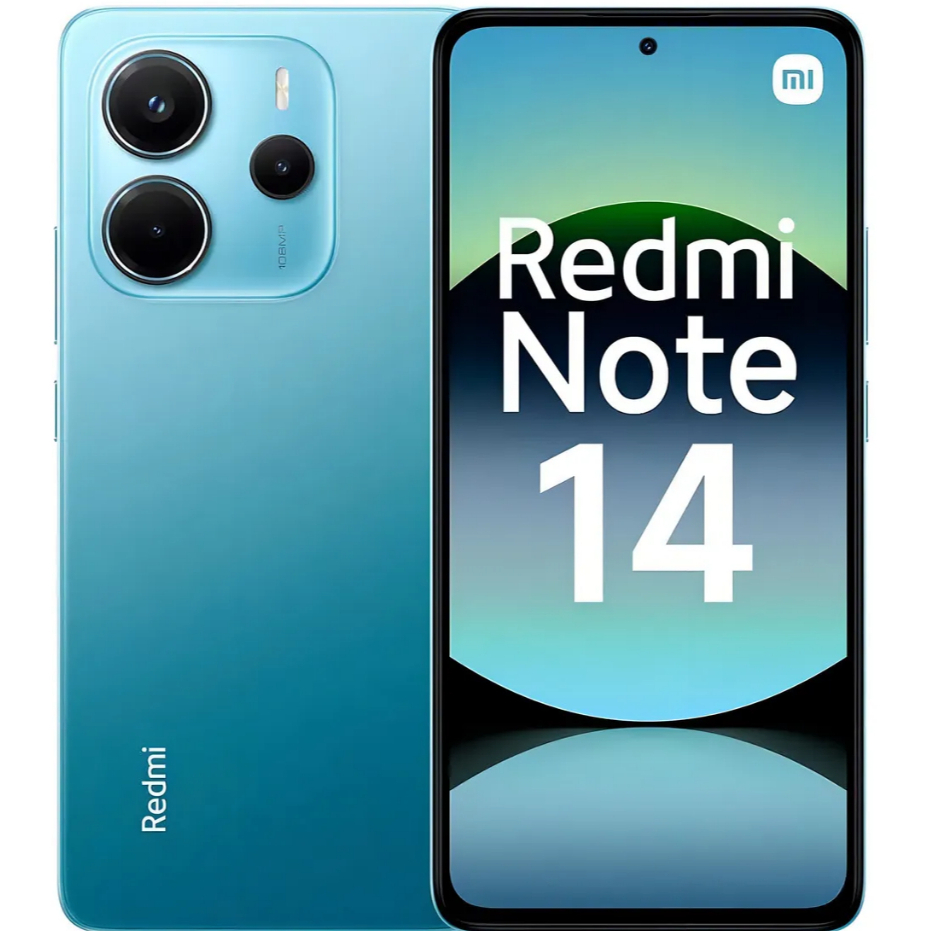 Celular Xiaomi Redmi Note 14 4G 256GB 8GB RAM Tela 6,67” AMOLED 120Hz Câmera Tripla 108MP Azul