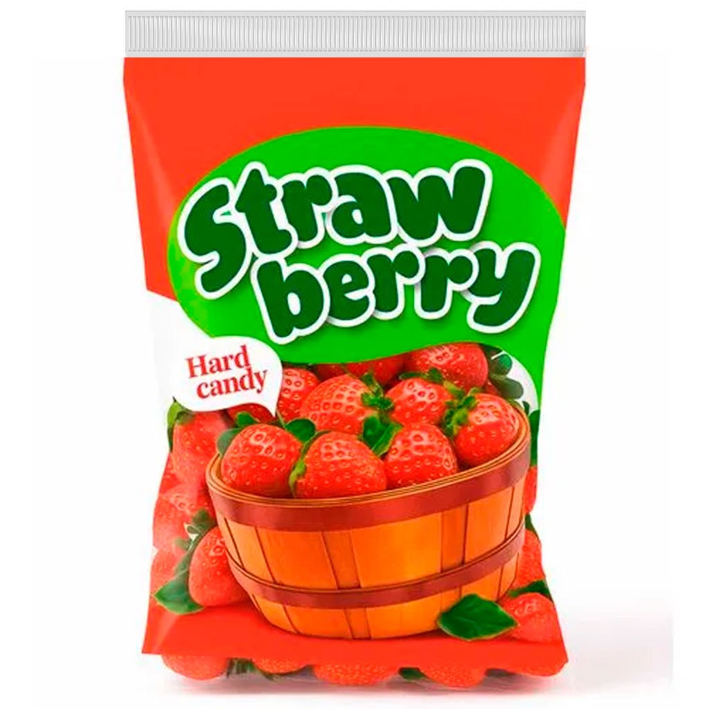 Bala Morango Dura Strawberry 400g - Confirma em Oferta na Shopee