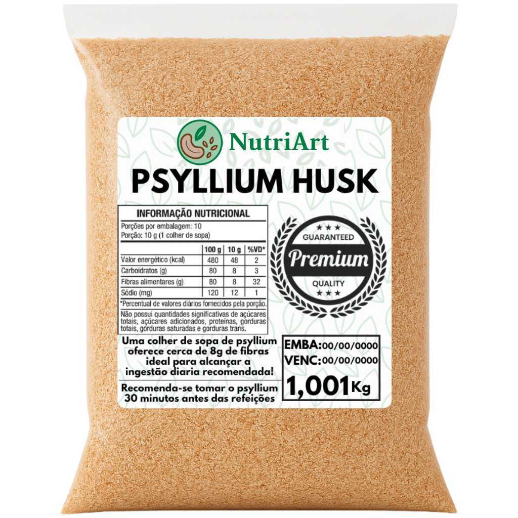 PSYLLIUM HUSK 1KG PREMIUM 100% NATURAL em Oferta na Shopee