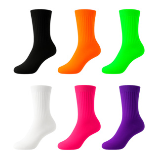 Meia Esportiva Academia Ciclismo Corrida Cano Médio Alto Adulto Masculino Feminino Poliamida em Oferta na Shopee