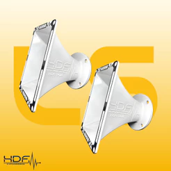 KIT C/ 2UN Corneta Hdf 1420 Fe Cone Expansor Para Driver 2 Polegadas