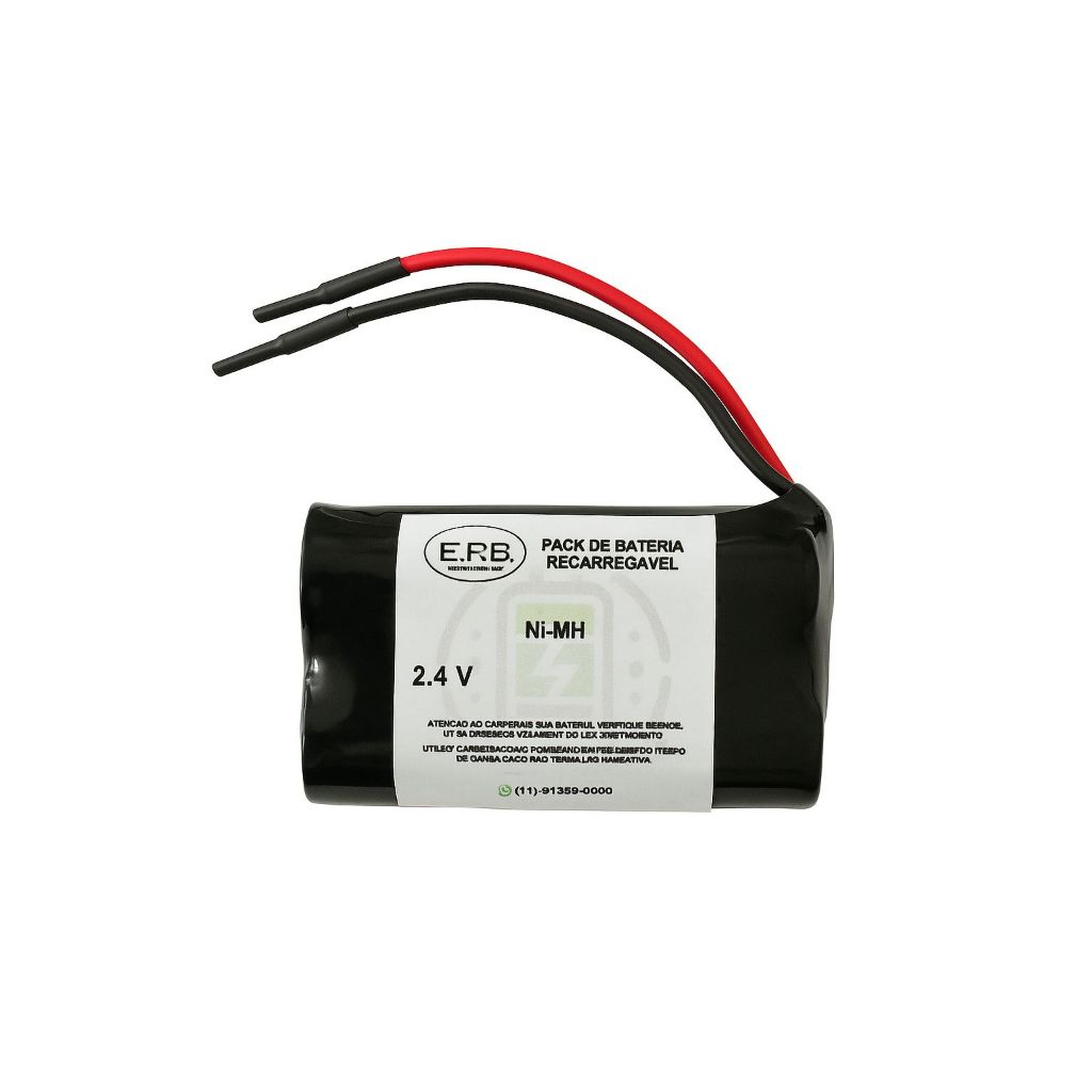 Bateria 2.4v 600mah Aa 2 Fios para raquete de insetos