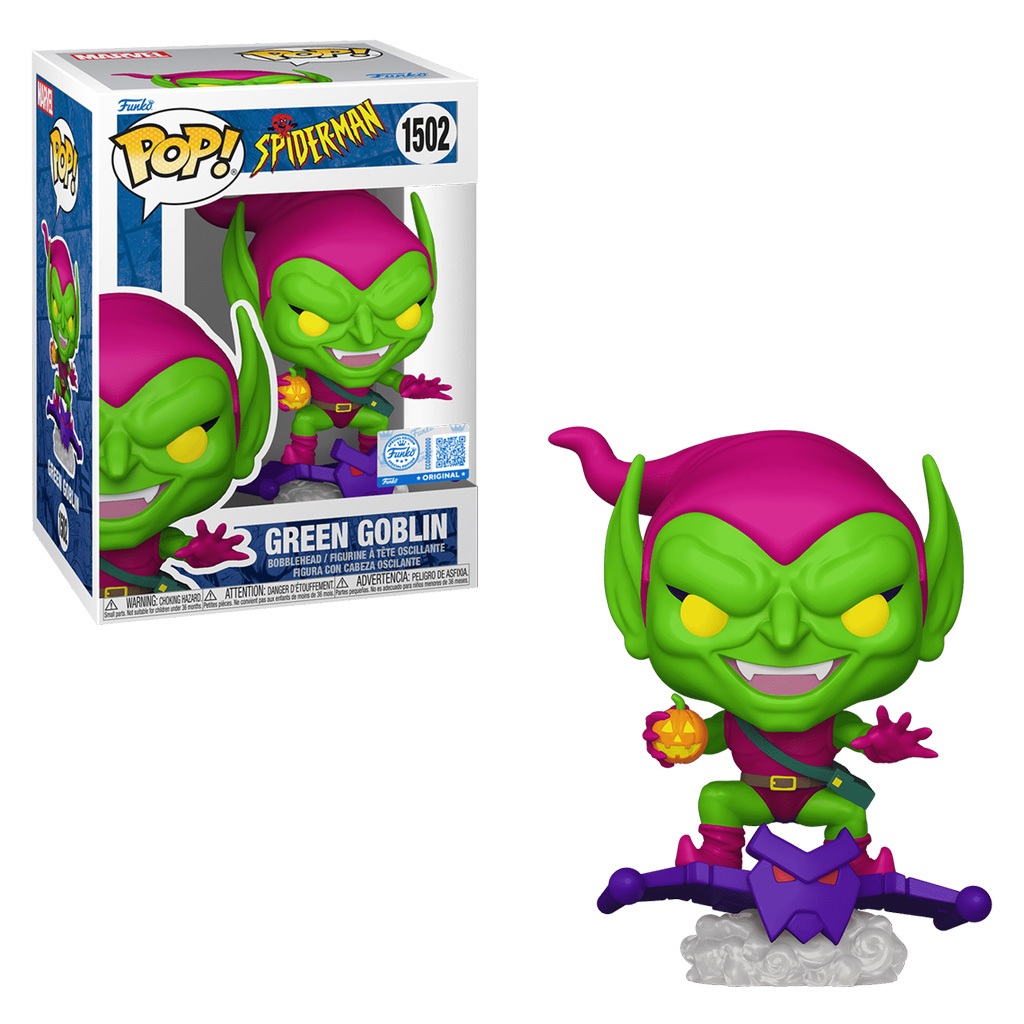 Boneco funko POP! MARVEL FNSM SPIDER-MAN GREEN GOBLIN *EX* 1502 NOVO ORIGINAL