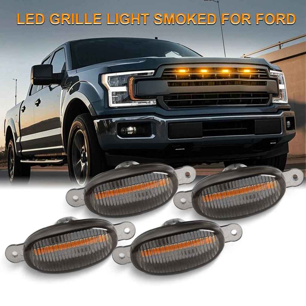 Kit 4 Luz De Grade Led alta qualidade ambar laranja Caminhonete Pick Ups hilux strada ranger f250 saveiro montana s10