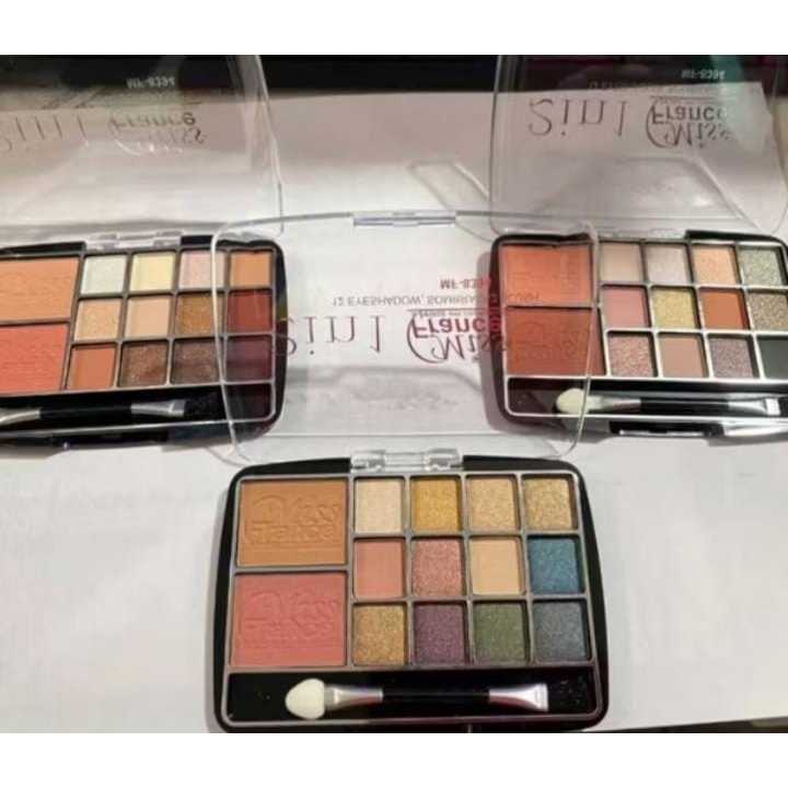Paleta 2 Em 1 Sombra Com Blush Tons Pastéis-MISS France