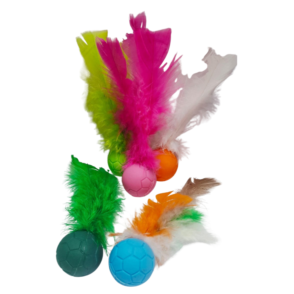 KIT Pet 03 Brinquedos PING PENA CATBALL Interativa p/ gatos em Oferta na Shopee