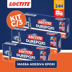 Kit 3 Durepoxi Cola Epoxi Massa Epoxi Adesivo 50g ou 100g Original Loctite tekbond