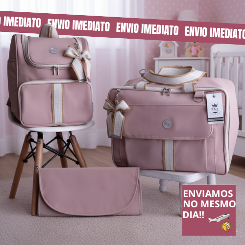 Kit Bolsa Maternidade 3 Peças Para Menino E Menina