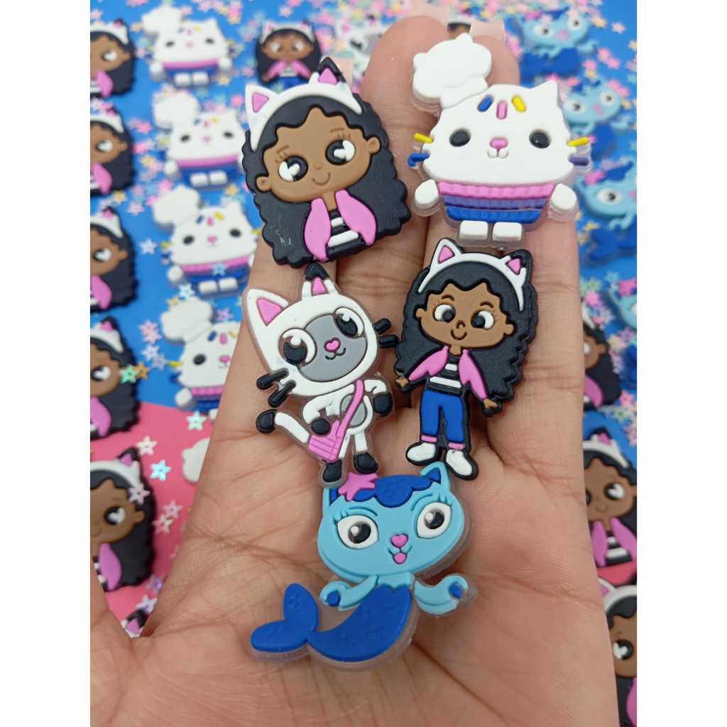 Aplique emborrachado a Casa Mágica da Gabby/ pacote com 10 pçs. em Oferta na Shopee