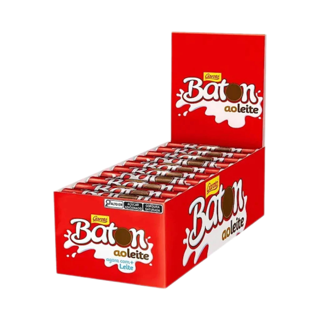 Baton Ao Leite Garoto C/30un 16gr - Garoto - Promoção em Oferta na Shopee