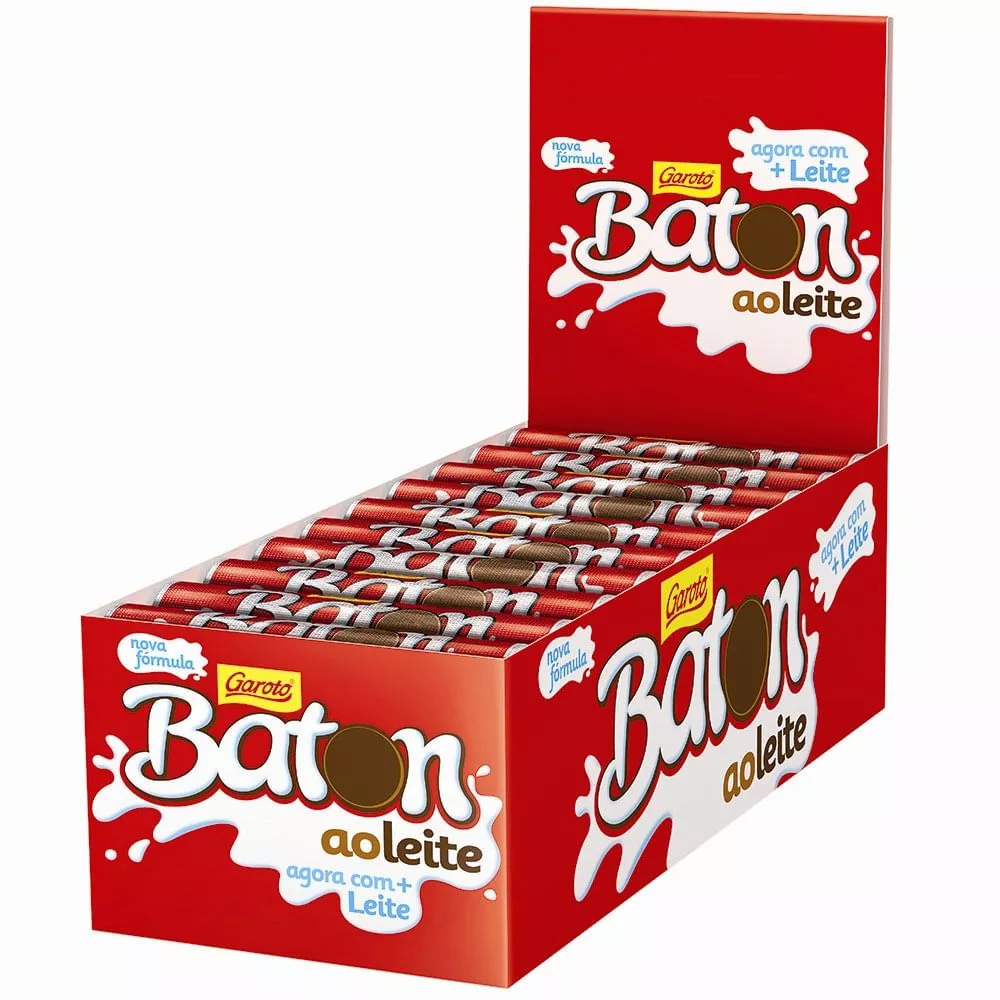 Baton Ao Leite Garoto C/30un 16gr - Garoto - Promoção