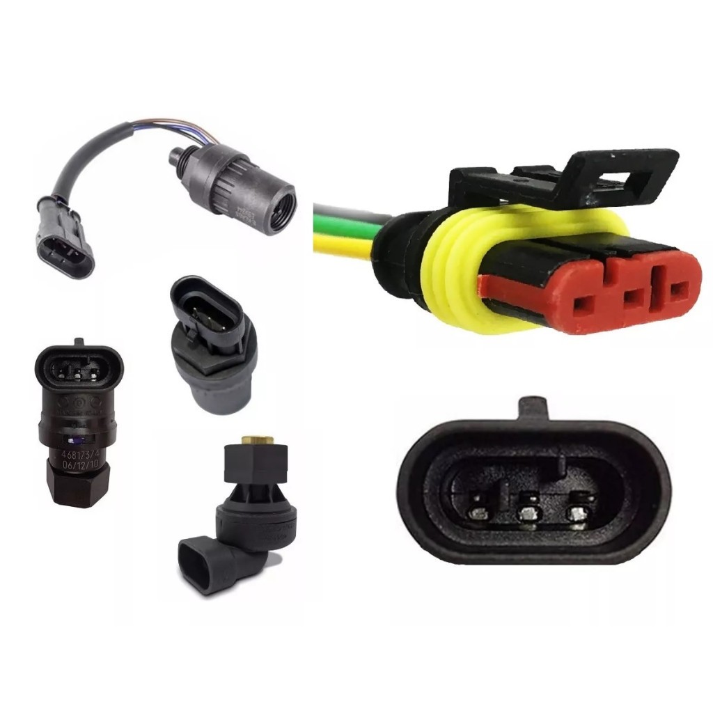 Conector Chicote Plug Sensor Velocidade Fiat Palio Uno Siena