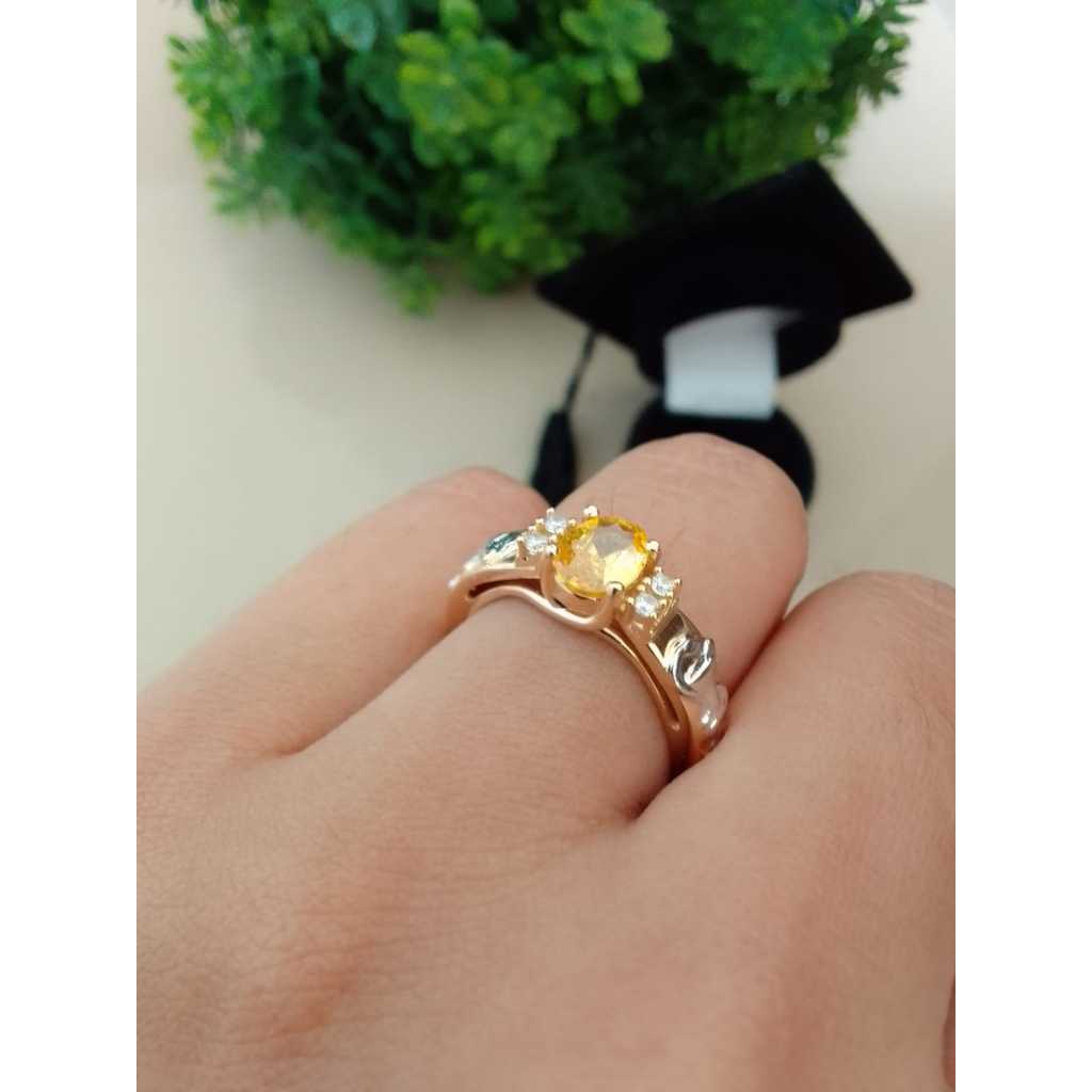 Anel Profissão Formatura Farmácia Folheado A Ouro 18k
