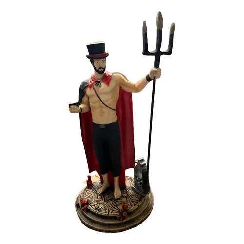 Imagem Estatueta Umbanda Exu Tranca Ruas 20cm - Impressão 3D
