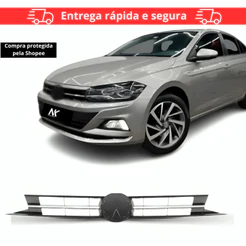 Grade Radiador Polo 2018 2019 A 2022 Virtus Friso Cromado
