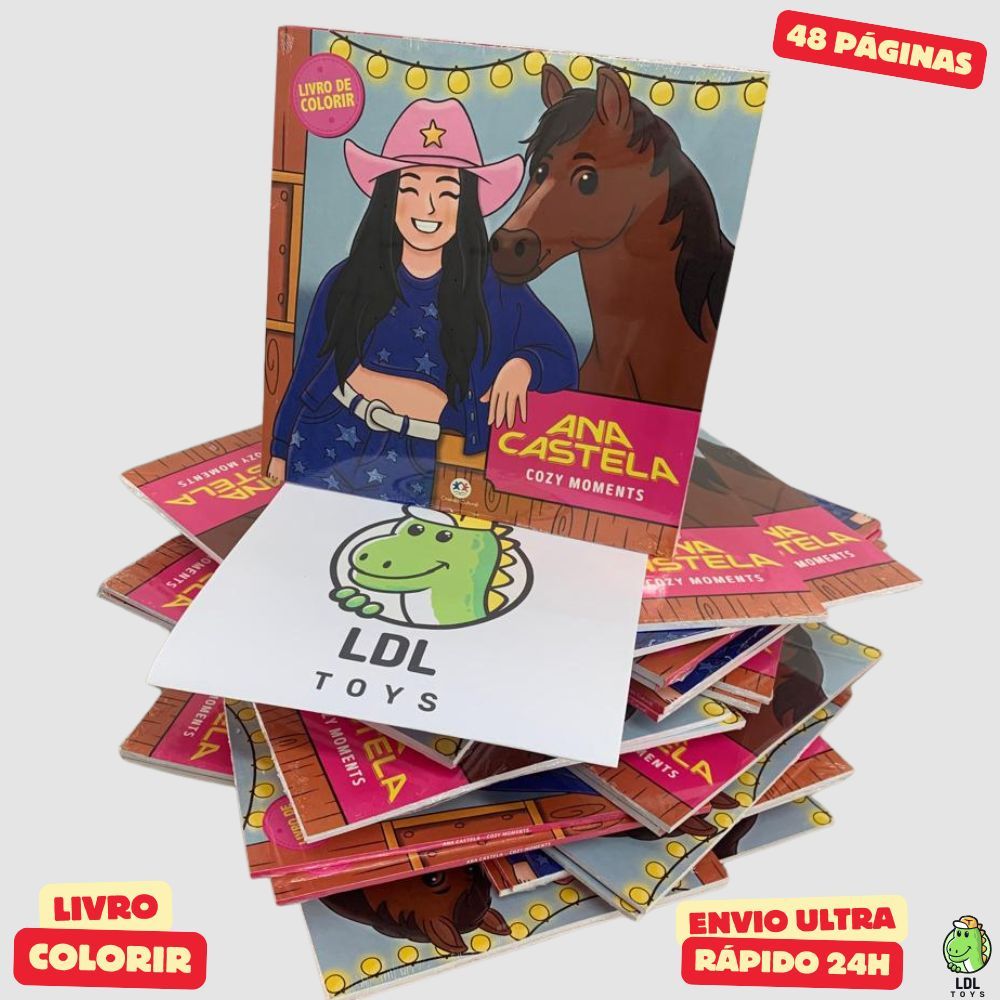 Livro de Colorir Ana Castela Cozy Moments 48 Páginas com Desenhos Exclusivos em Oferta na Shopee