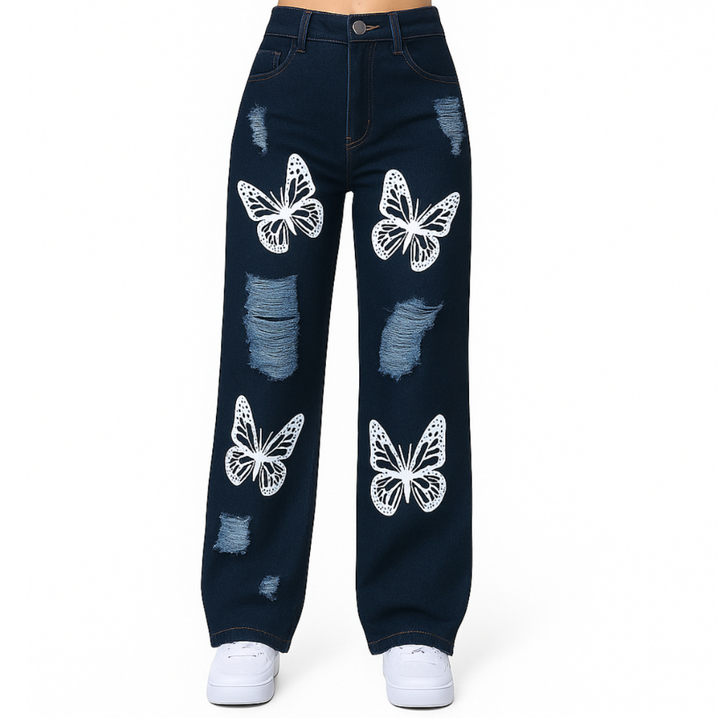 Calça Jeans Pantalona Wide Leg para Meninas Infantis e Juvenil Moda Casual