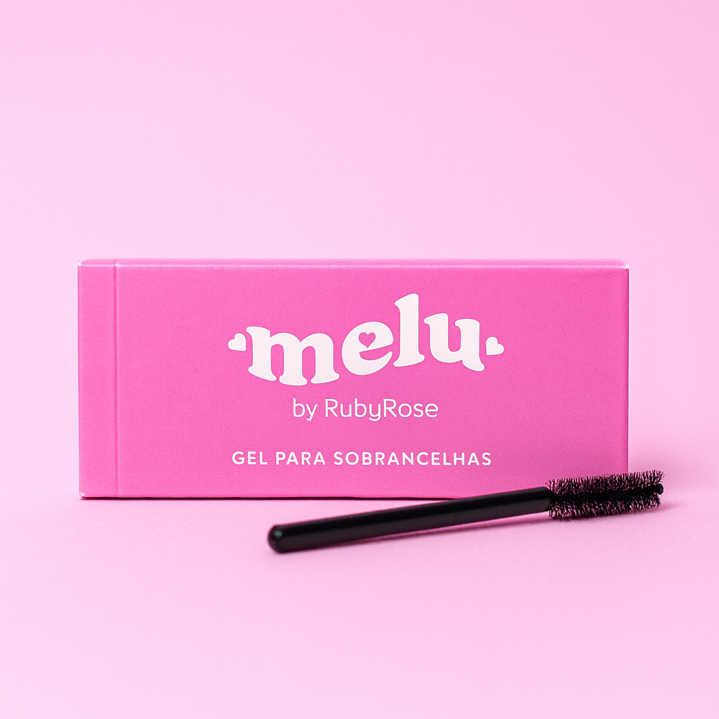 Gel Incolor para Sobrancelhas Melu Ruby Rose Modelador Fixação Duradoura Efeito Natural