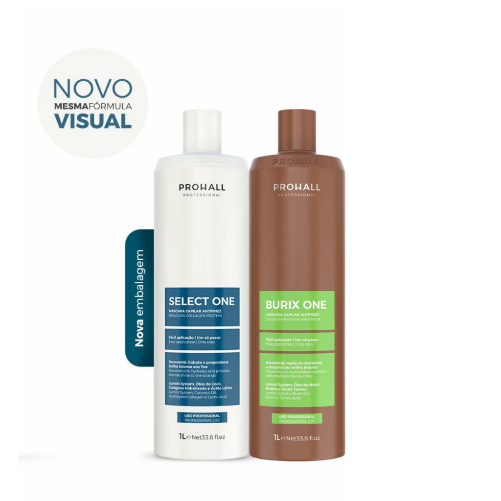 Prohall Kit Realinhamento Capilar Burix One + Select One 1L