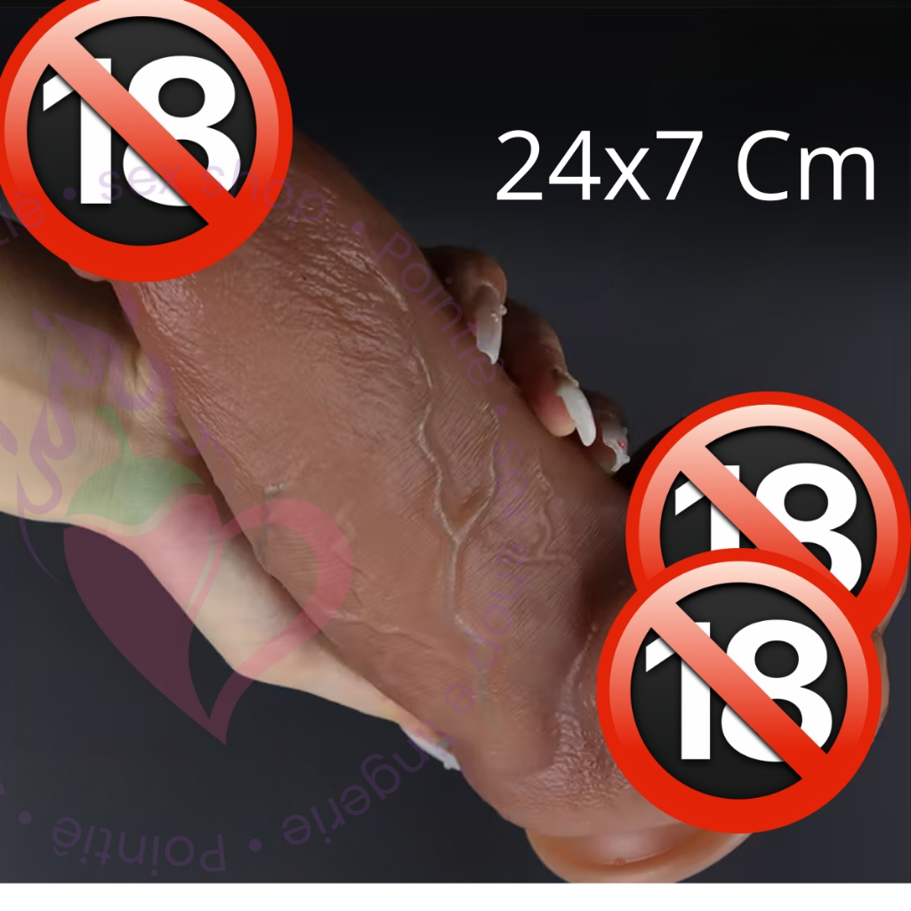 Pênis Grande Grosso Masturbador Feminino Vai Vem Realista 24x7 Cm Consolo Vibrador Dildo  Macio em Oferta na Shopee