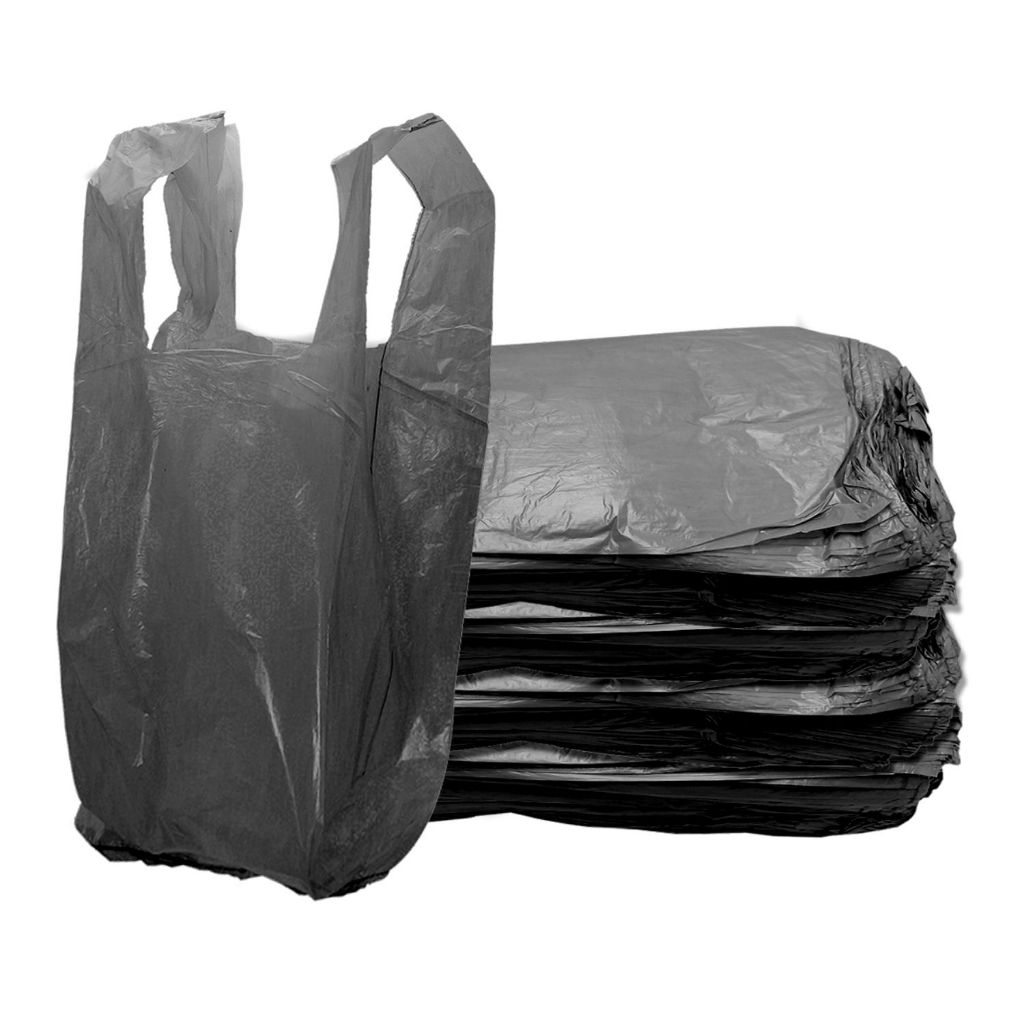 Sacola Milheiro Produto Leve Mercado Feira Farmácia Entrega Pequena Compacta Tamanho 25x34 cm Preta
