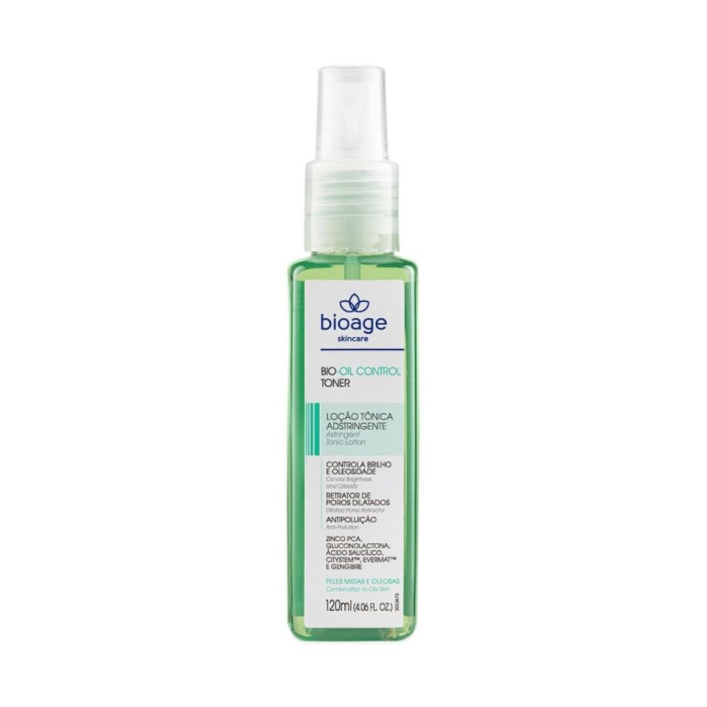 Tônico Facial Antioleosidade Bioage Bio-Oil Control Toner 120ml - Dermocosméticos Profissionais Pele Acneica