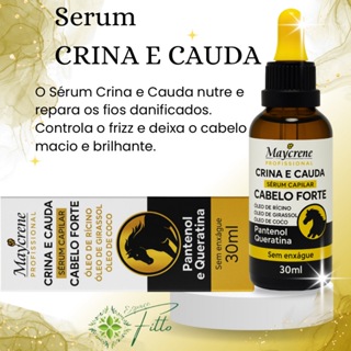 Sérum Capilar Linha Crina E Cauda Cabelo Forte 30ml Maycrene em Oferta na Shopee