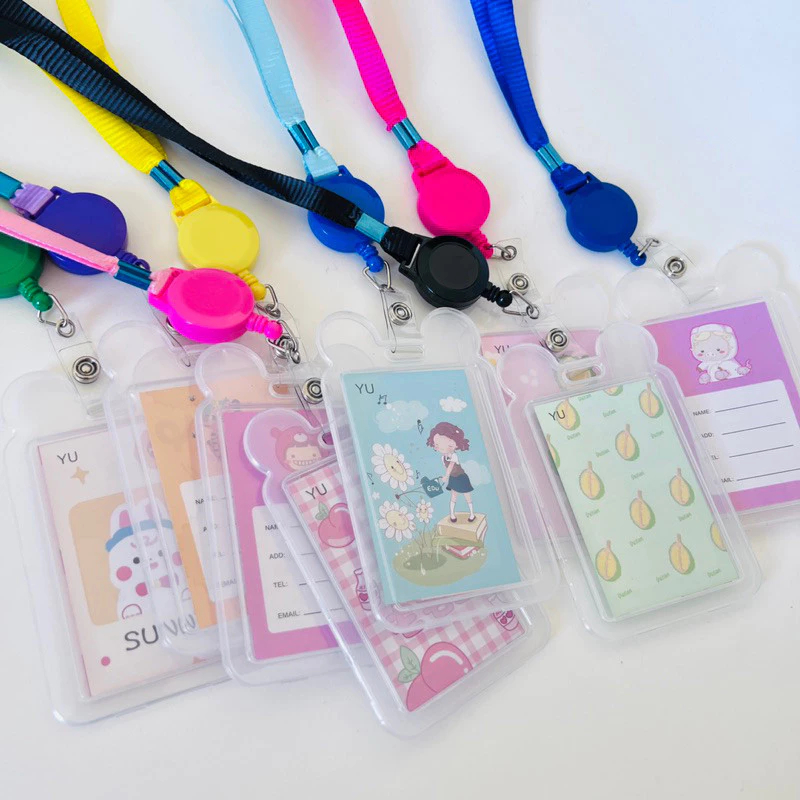 KIT 3 / 6 /12 Porta Crachá com Cordão Para Bilhete Único & Cartões Ultra resistente/estudante- ENVIADO COR SORTIDOS em Oferta na Shopee
