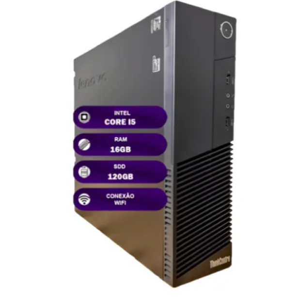 Cpu Lenovo M93p Intel Core I5 16gb Ssd 120gb Wifi Office