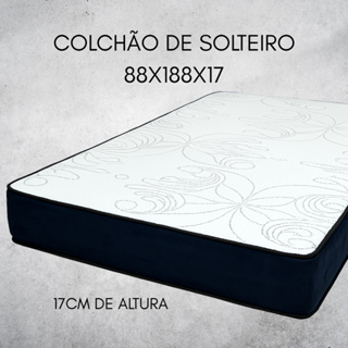 Colchão de Solteirao Espuma D-28 em Espuma Firme Colchão Bordado de Alta Qualidade Acabamento Fino e Elegante em Oferta na Shopee