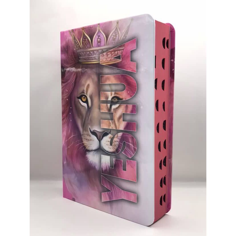 Bíblia Sagrada Tamanho Grande com Harpa Palavras de Jesus em Vermelho Capa Dura Yeshua Rosa em Oferta na Shopee