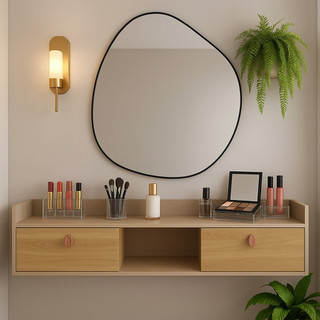 PENTEADEIRA CAMARIM VEGAS MAKE UP SUSPENSA 0.90CM COM 2 PORTAS